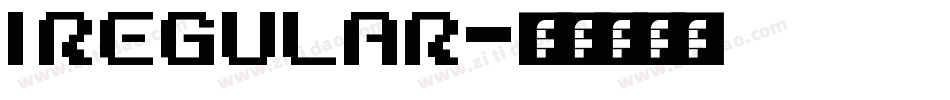 I Regular字体转换